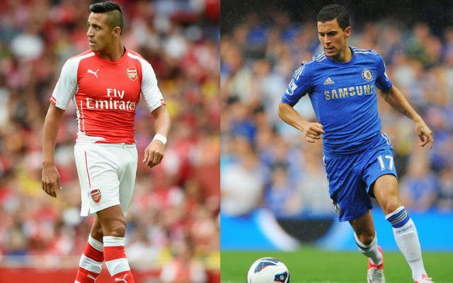 Alexis Sanchez Eden Hazard Arsenal Chelsea