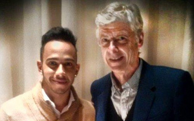 Arsene Wenger Lewis Hamilton Arsenal