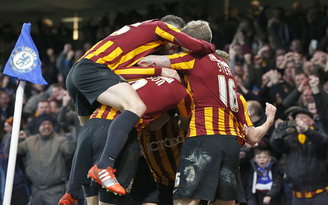 Bradford City celebrate