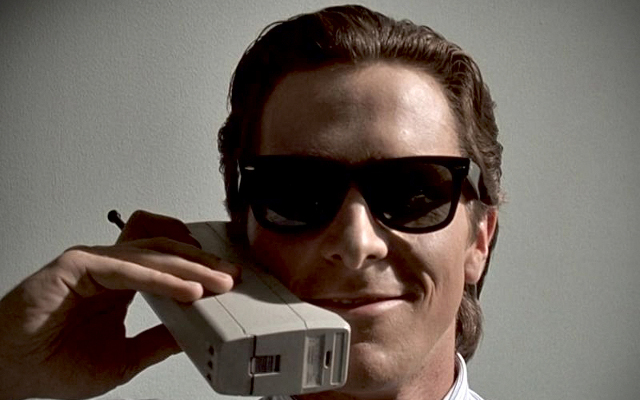 Christian Bale American Psycho mobile phone