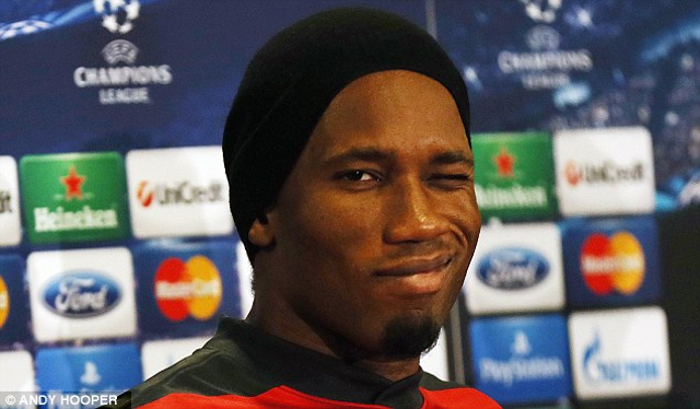 Didier Drogba wink