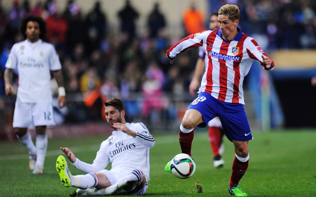 Fernando Torres Atletico Madrid Sergio Ramos Real Madrid