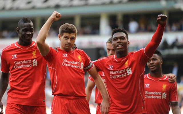 Mario Balotelli Steven Gerrard Daniel Sturridge Raheem Sterling Liverpool
