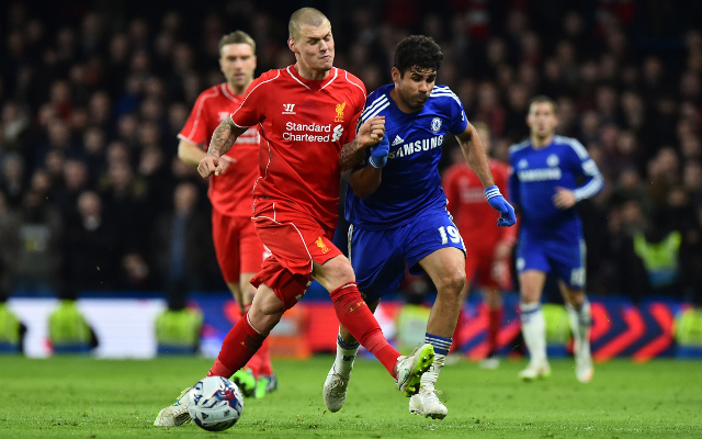 Martin Skrtel Liverpool Diego Costa Chelsea