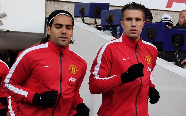 Radamel Falcao Robin van Persie Manchester United