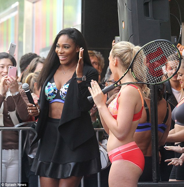 Serena Williams at Berlei bras event