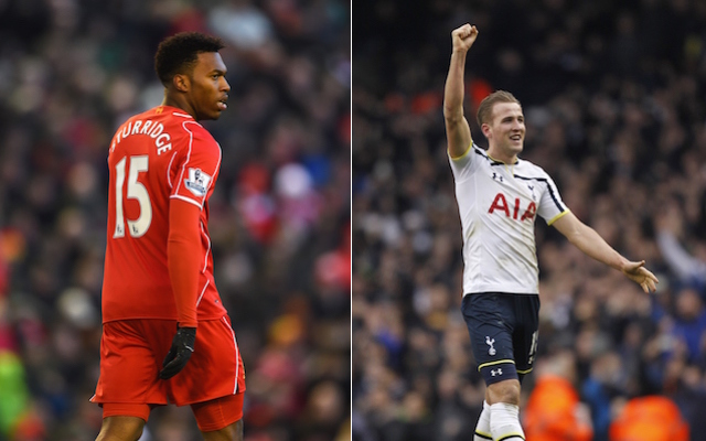 Daniel Sturridge Liverpool, Harry Kane Tottenham Hotspur