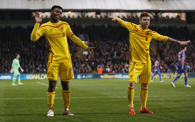 Sturridge and Moreno dancing