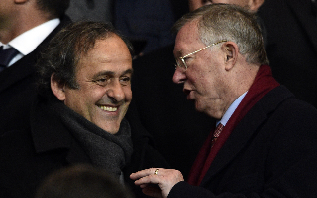 Alex Ferguson and Michel Platini