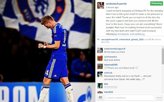 Andre Schurrle Goodbye