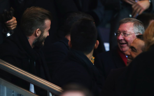 Beckham and Sir Alex Ferguson