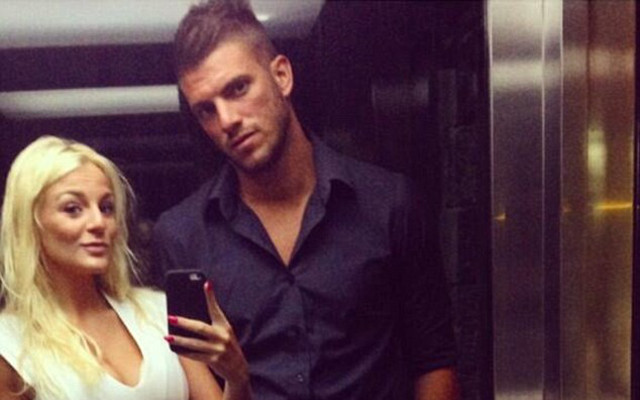 Davide Santon and Chloe Sanderson