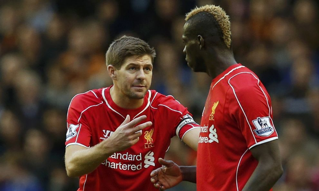 Steven Gerrard Mario Balotelli