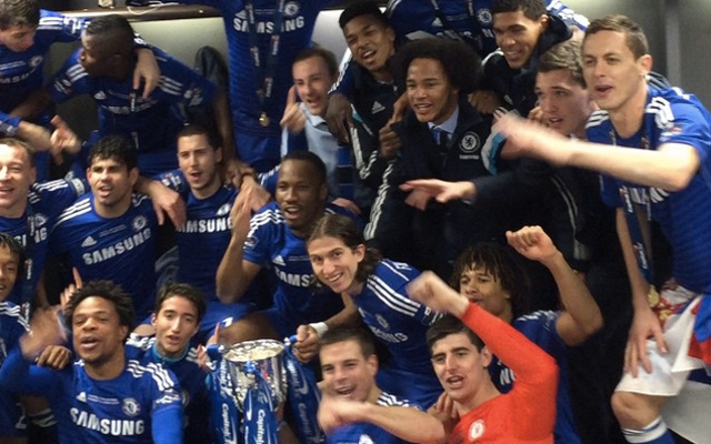 Chelsea players singing