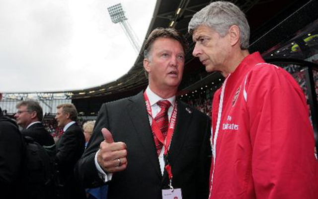 Louis van Gaal Arsene Wenger Manchester United Arsenal