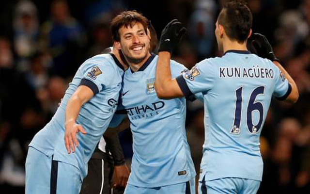 Manchester City David Silva Sergio Aguero