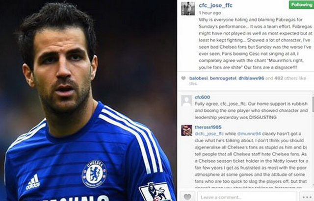Mourinho's son Fabregas