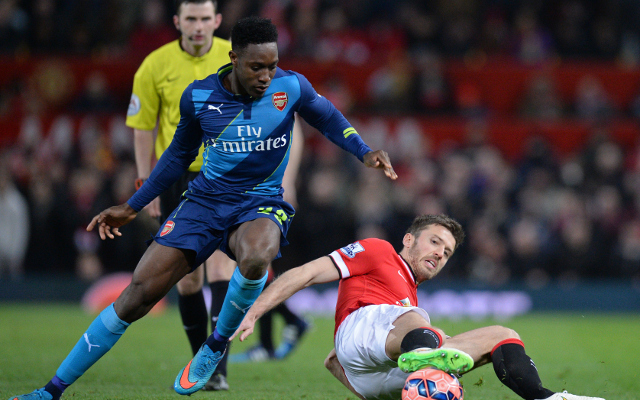 Danny Welbeck Arsenal Jonny Evans Manchester United
