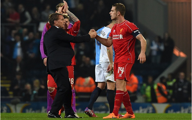 Jordan Henderson Brendan Rodgers Liverpool