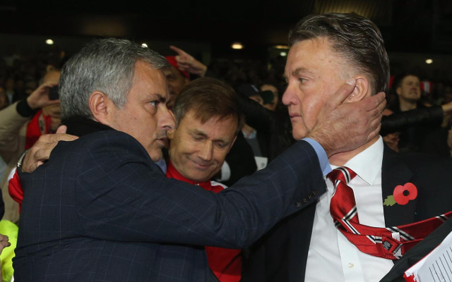 Louis van Gaal and Mourinho