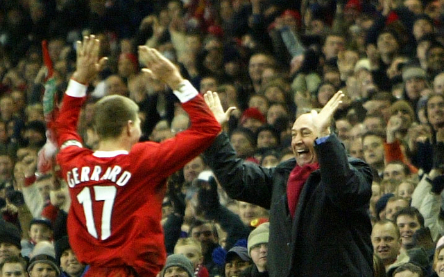 Steven Gerrard & Gerard Houllier - Liverpool
