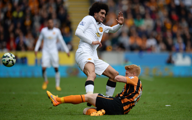 paul mcshane hull city marouane fellaini manchester united