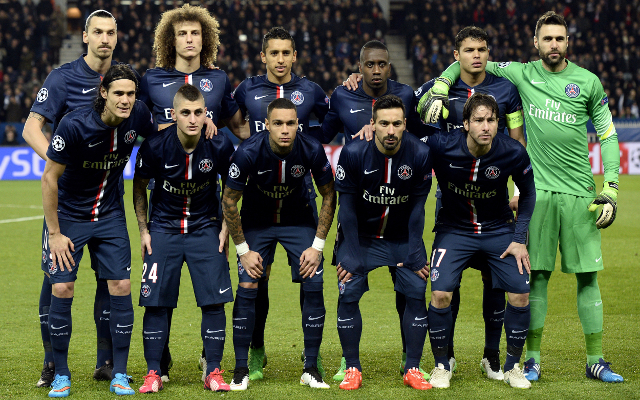 PSG line-up