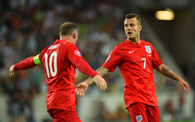 Wayne Rooney Jack Wilshere England