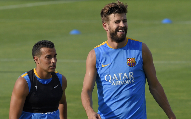 Pedro and Gerard Pique - Barcelona