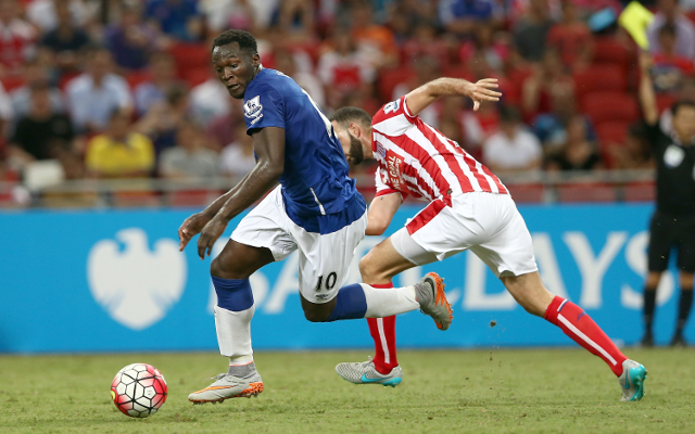 during the Barclays Asia Trophy match between XXXX and XXXX at National Stadium on July 15, 2015 in Singapore.