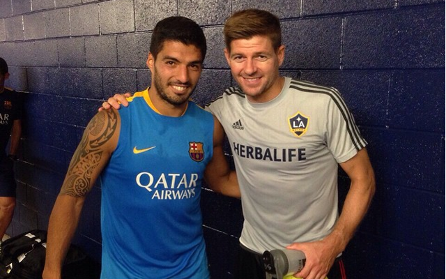 Steven Gerrard Luis Suarez