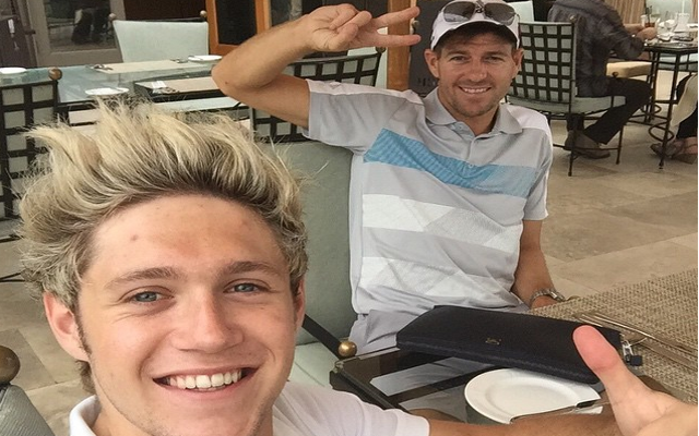 Steven Gerrard Niall Horan