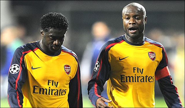 Former Arsenal skipper Gallas (right) has reservations about Arteta becoming manager of Arsenal
