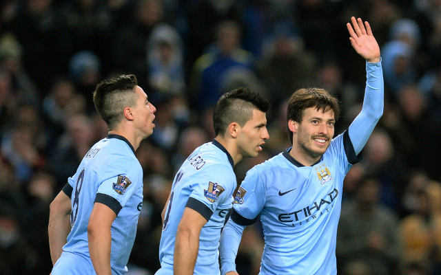 David Silva, Samir Nasri & Sergio Aguero - Manchester City