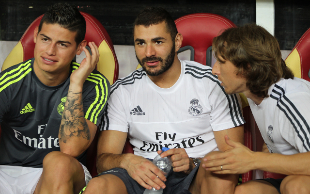 James Rodriguez Karim Benzema Luka Modric