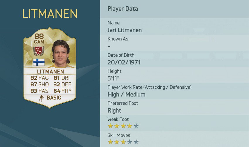 Jari Litmanen FIFA 16