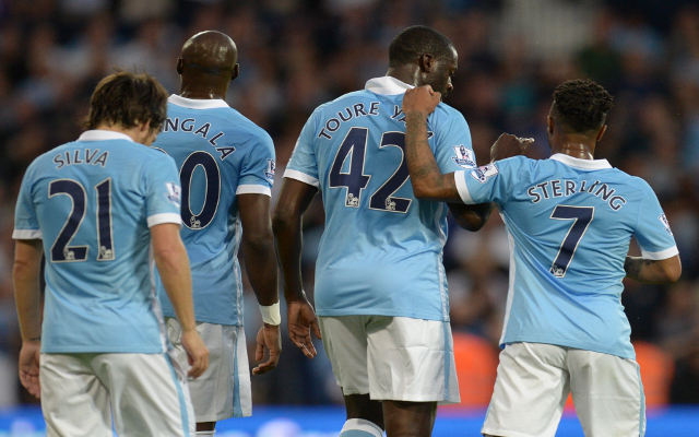 David Silva Yaya Toure Raheem Sterling