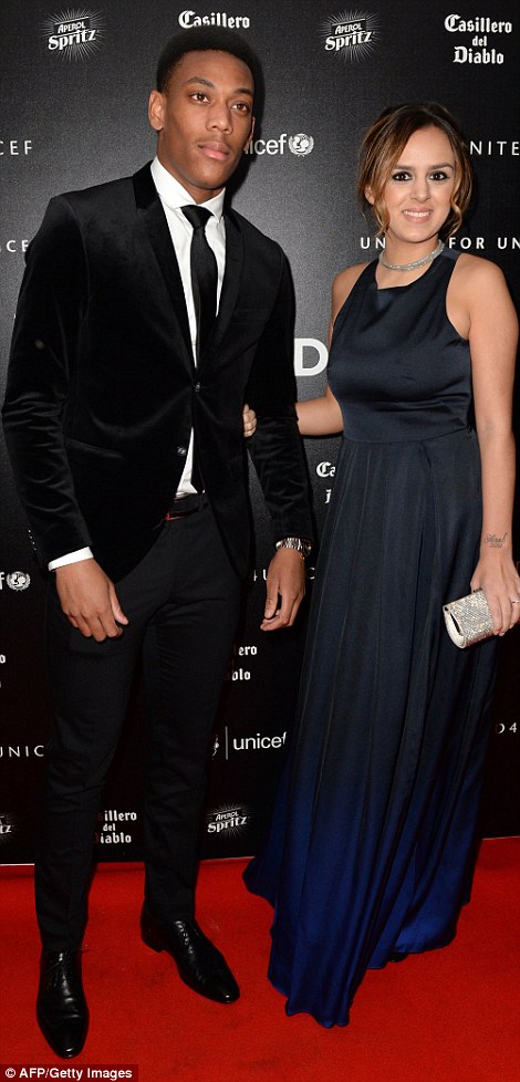 Anthony Martial and Samantha Martial