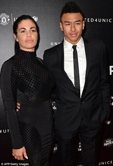 Jesse Lingard and his girlfriend Emma Hyde