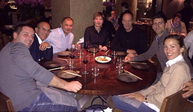 Skrtel Djokovic dinner