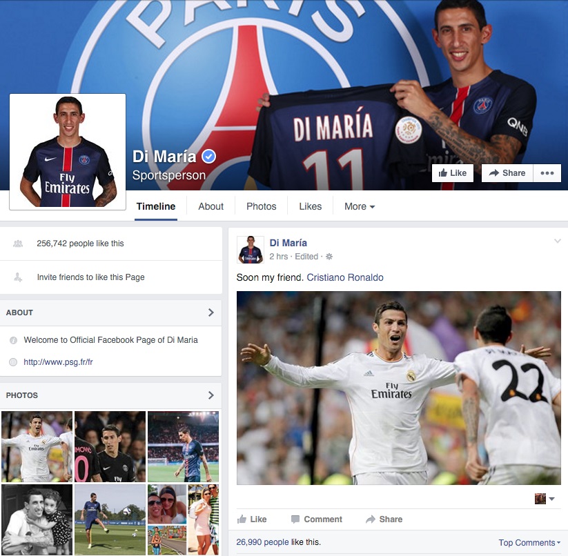 di maria facebook
