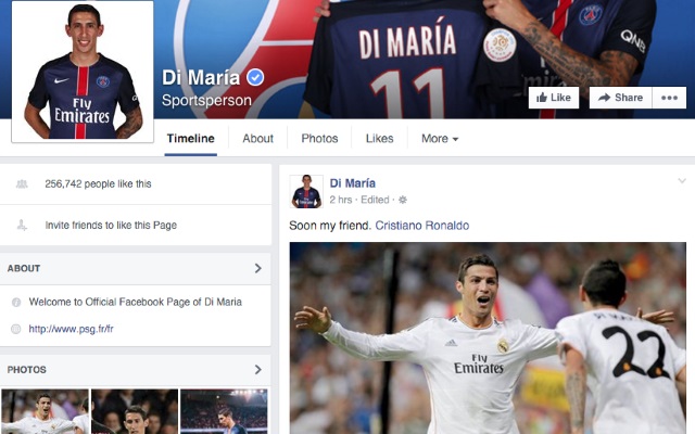di maria ronaldo hp