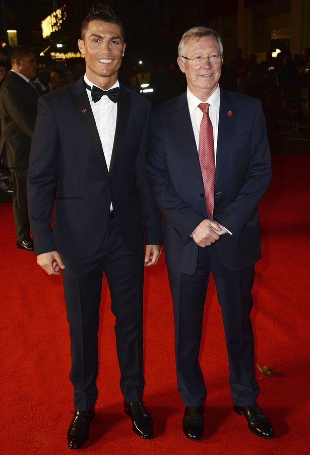 ronaldo film premiere sir alex ferguson