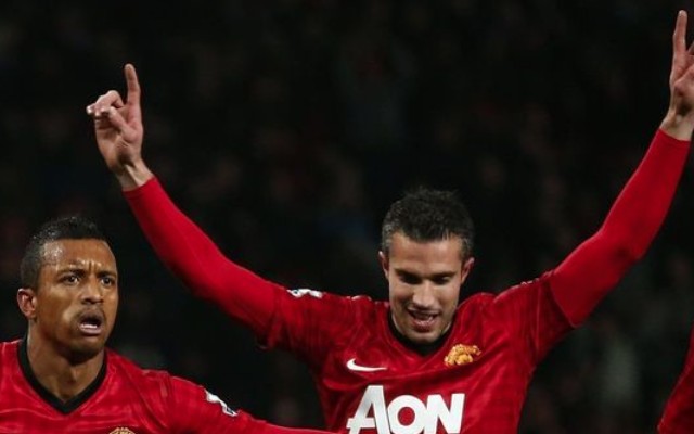Nani and Robin van Persie
