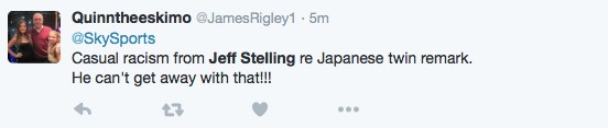 Twitter reaction to Jeff Stelling's 'racist joke