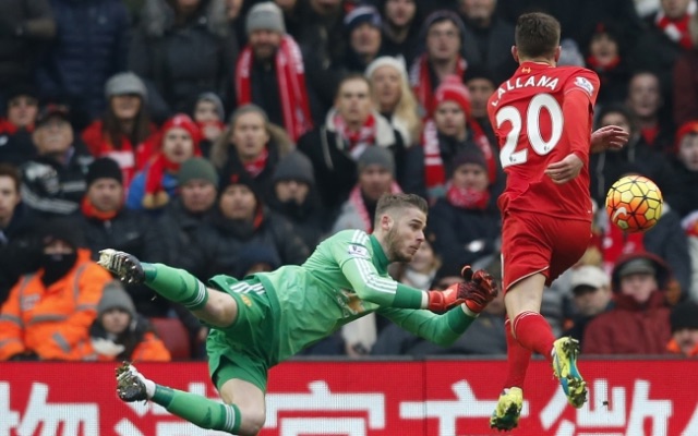 Adam Lallana Liverpool v Man United