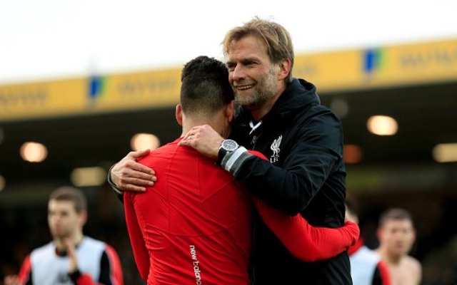 Jurgen Klopp and Roberto Firmino
