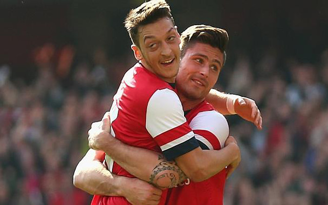 Mesut Ozil Olivier Giroud Arsenal