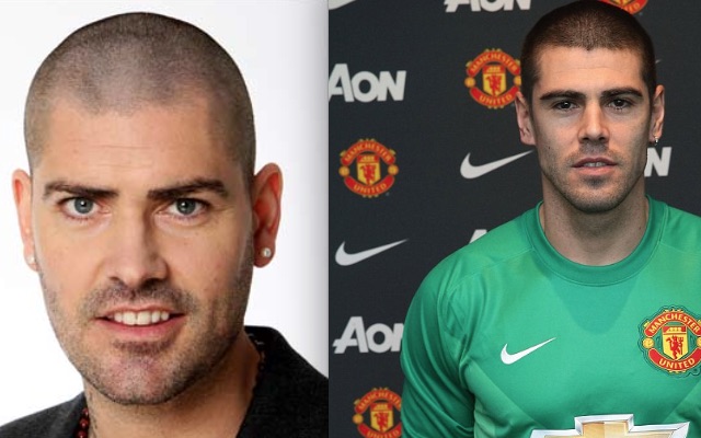 Shane Lynch and Victor Valdes