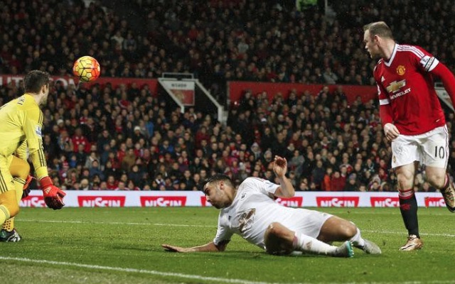 Wayne Rooney goal Man United v Swansea